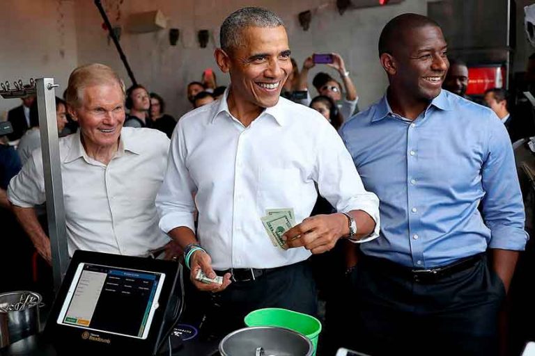 Obama almuerza con candidato demócrata y senador de los EEUU en Florida