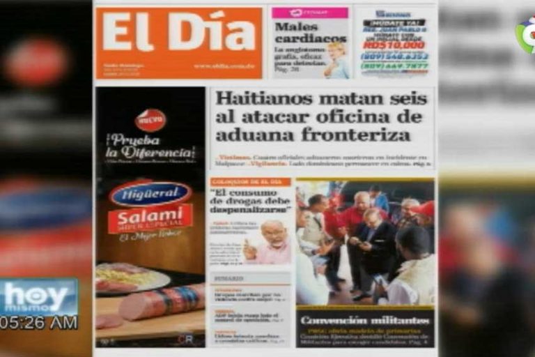 Entérate de las noticias con las principales portadas de los diarios de hoy 26 de Noviembre del 2018