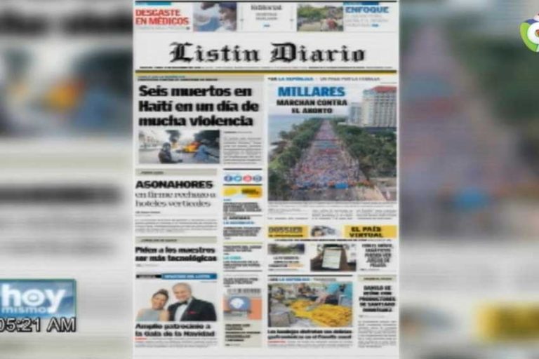 Entérate de las noticias con las principales portadas de los diarios de hoy 19 de Noviembre 2018