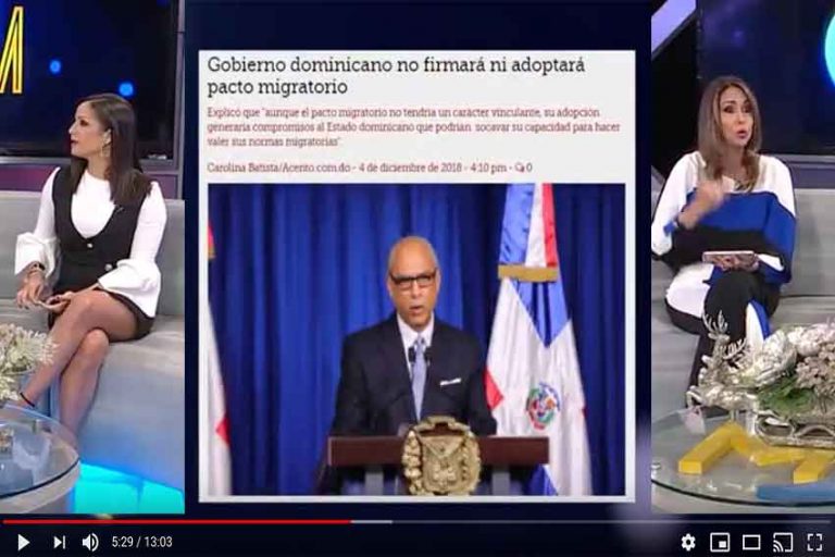 Pacto Migratorio, Comentarios de Mariasela y Diana Lora – ENM