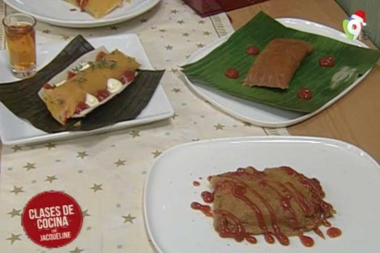 Hoy aprendemos a preparar 4 tipos de Pasteles en Hoja en Clases de Cocina con Jacqueline