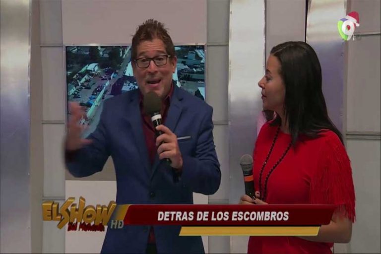 Sofia Lachapelle detrás de los escombros