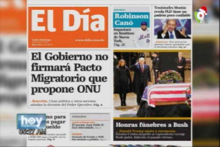 Entérate de las noticias con las principales portadas de los diarios de hoy 05 de Diciembre del 2018
