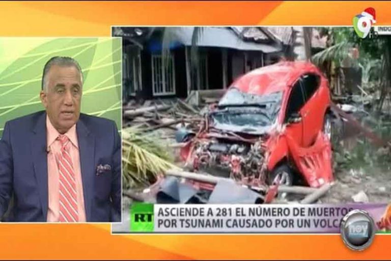 Asciende a 281 el numero de muertos por tsunami causado por un volcán en Indonesia