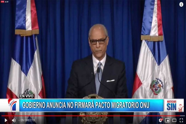 Gobierno central fija posición sobre Pacto Mundial de Migración de la ONU – NoticiasSIN