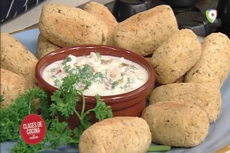 Como preparar unas croquetas de Garbanzo y Pollo con Tartara de Soya en Clases de Cocina