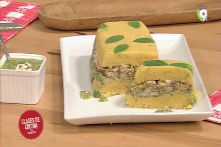 Como preparar: Loaf de Berenjenas, plátanos maduros con pesto de ajíes y albondigas de Espinacas