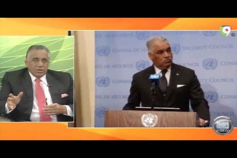 Miguel Vargas da los detalles del programa que desarrollará el país en el Consejo de Seguridad ONU