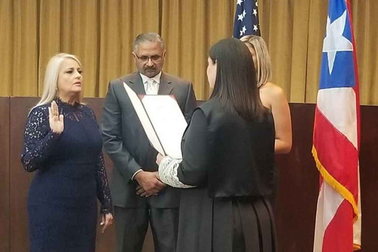 Juramentan a Wanda Vázquez como nueva gobernadora de Puerto Rico
