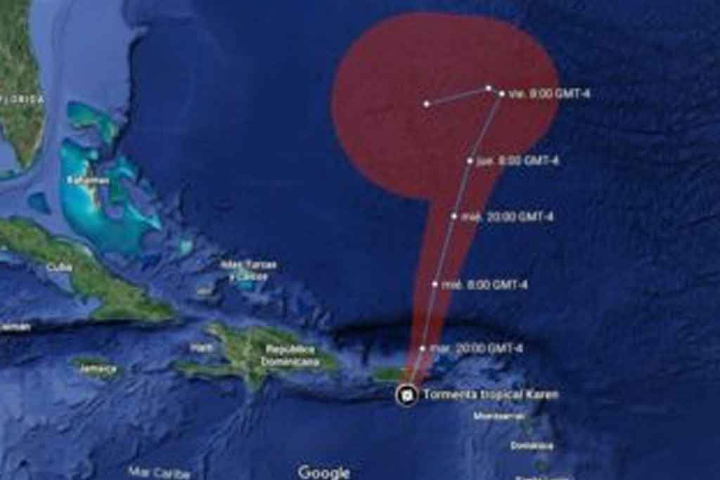 tormenta tropical Karen