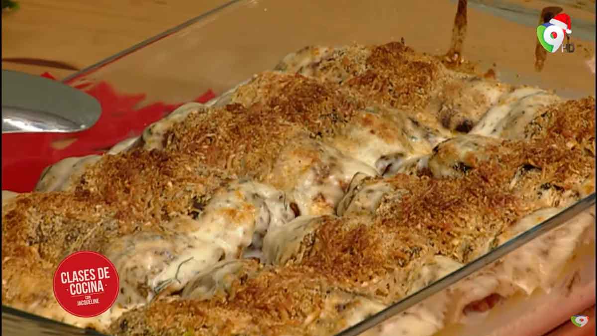 Canelones de berenjenas