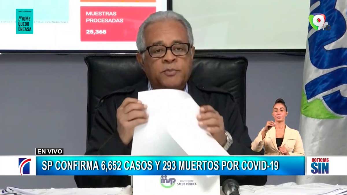 Boletin #41 de SP: 6,652 Casos – 293 Fallecidos – 1,228 Recuperados 29-04-2020 | Noticias SIN