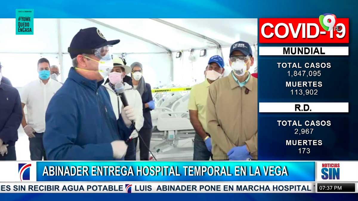 Luis Abinader entrega Hospital Temporal en La Vega