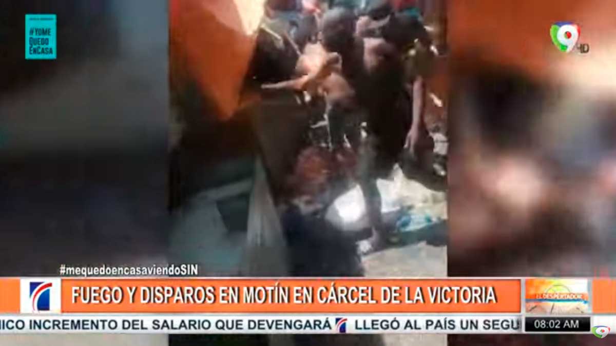 Presos provocan motín en Cárcel de la Victoria