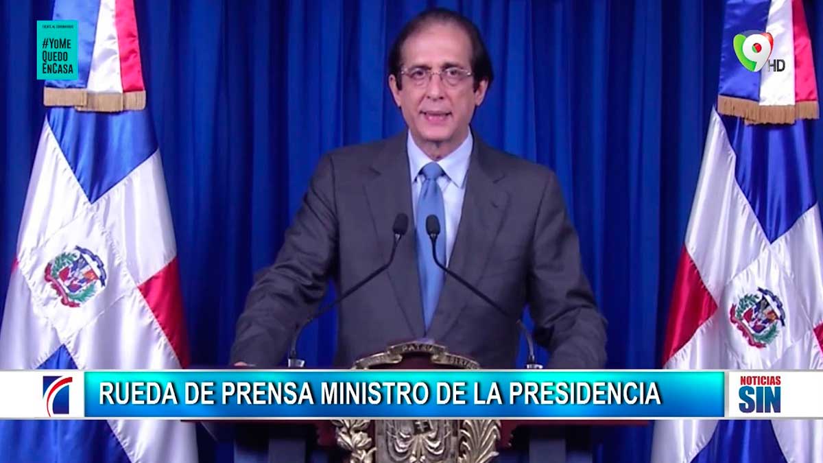 Rueda de Prensa del Ministro de la Presidencia Gustavo Montalvo