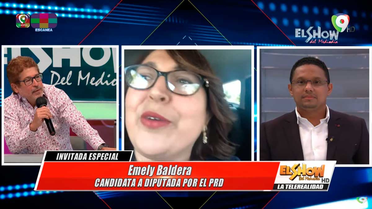 Emelyn Baldera y Elías Santos candidatos a Diputados en D.N en El Show del Mediodía