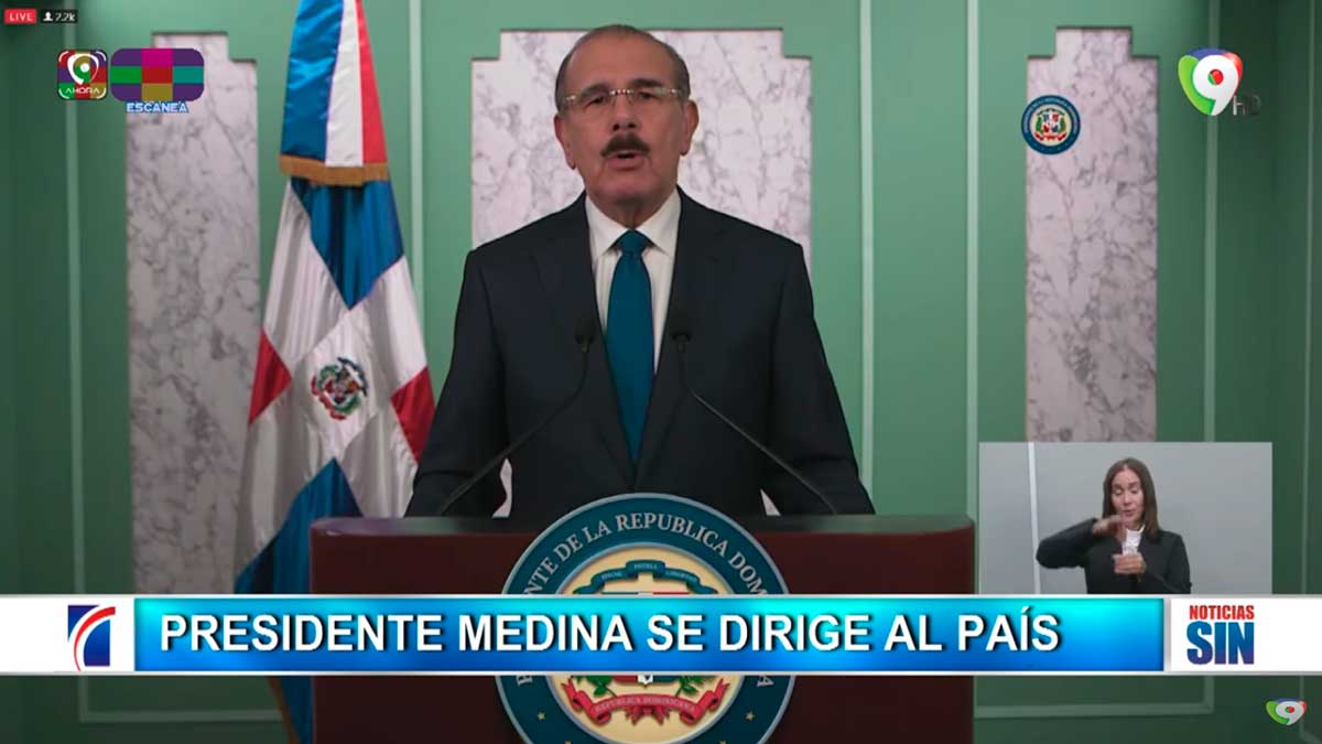 Presidente Danilo Medina se Dirige al Pais - Rueda de Prensa