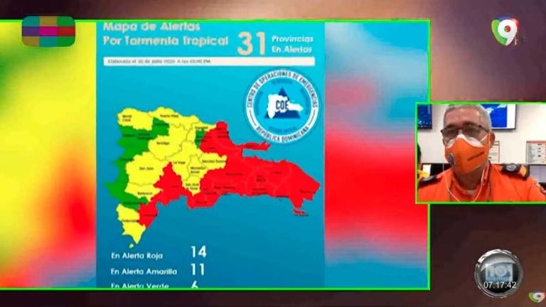 Alerta roja por Isaías se mantiene en 14 provincias: Delfín Rodríguez de Defensa Civil | Hoy Mismo