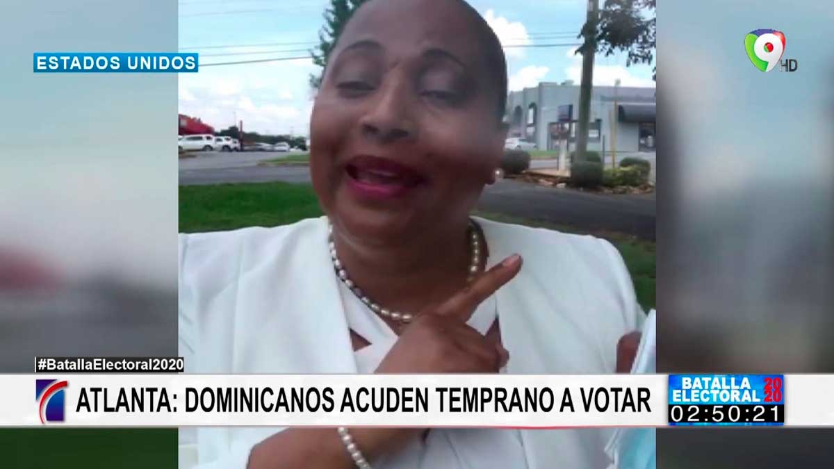 Atlanta, Georgia, Dominicanos acuden temprano a votar