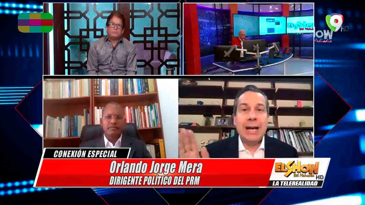 Fabian Melo y el Dirigente Político del PRM Orlando Jorge Mera en El Show del Mediodía