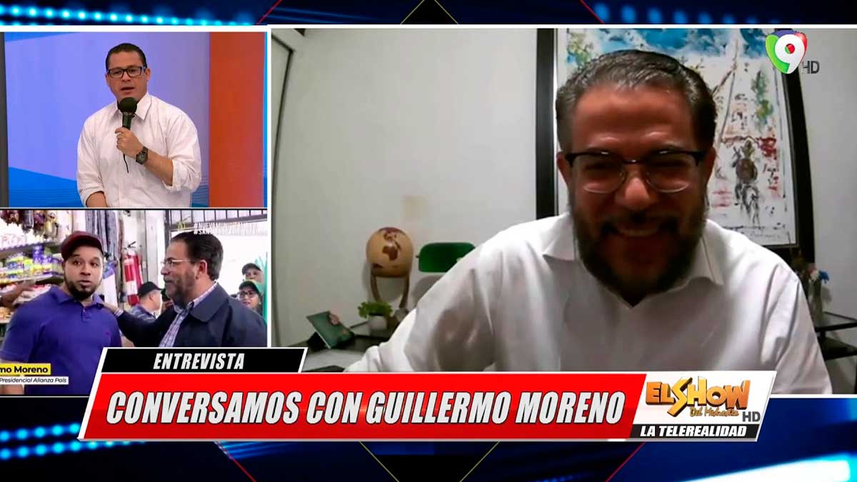 Guillermo Moreno candidato Presidencial por Alianza País en El Show del Mediodía