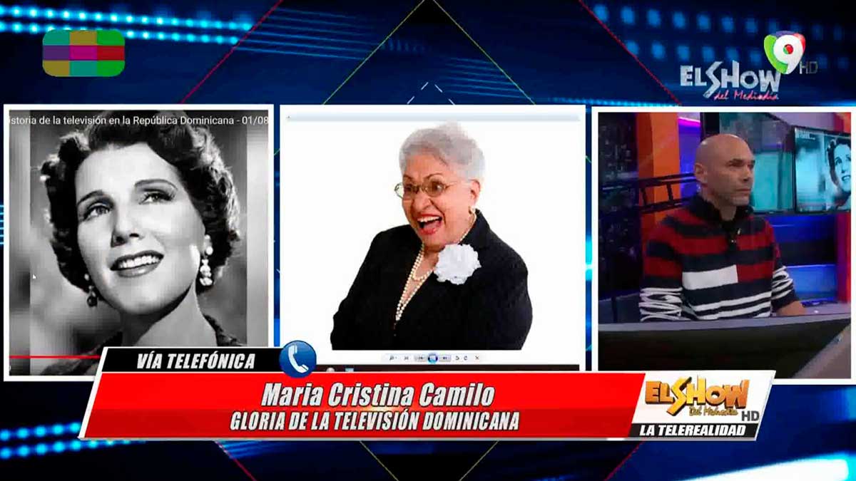 María Cristina Camilo, Icono de la TV y Locución Dominicana en El Show del Mediodía