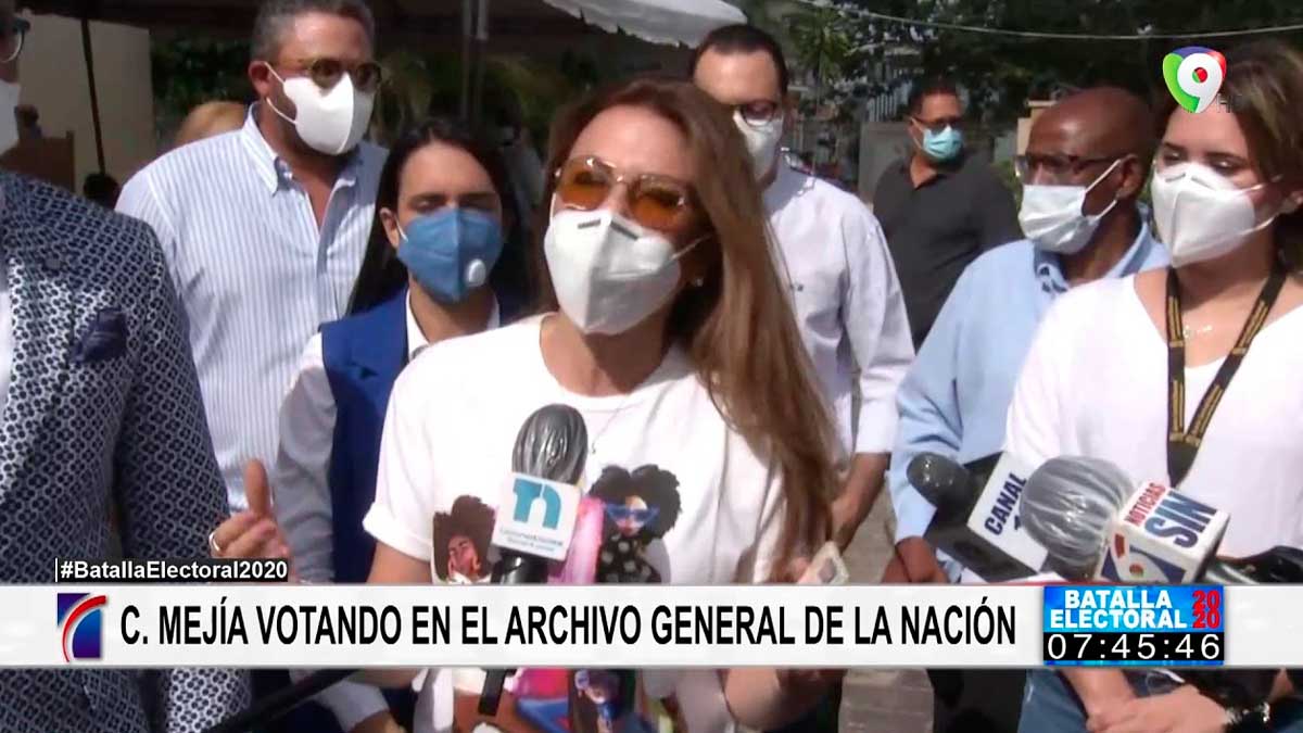 Carolina Mejía exhorta a votar masivamente con las precauciones sanitarias | Batalla Electoral 2020