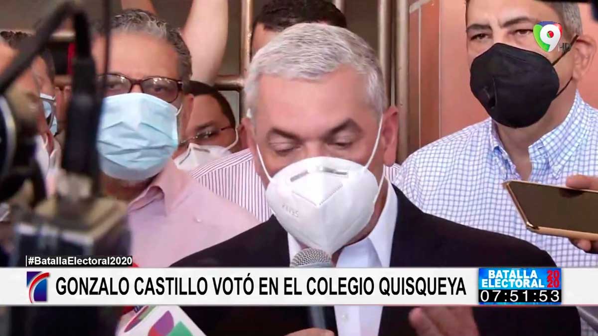 Gonzalo Castillo ejerce su derecho al voto; llama a ir a las urnas de forma entusiasta