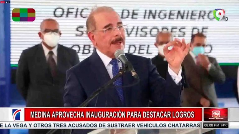 Presidente Medina se despide y entrega su ultima obra de su gestión gubernamental | Noticias SIN