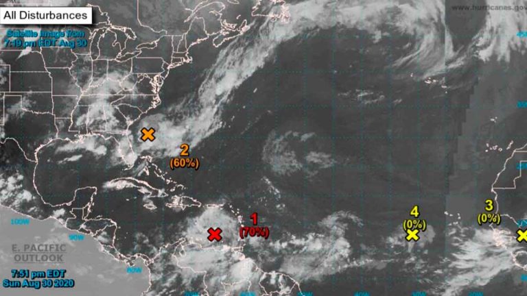 Onamet: Onda tropical con 70 % de convertirse en ciclón en 48 horas