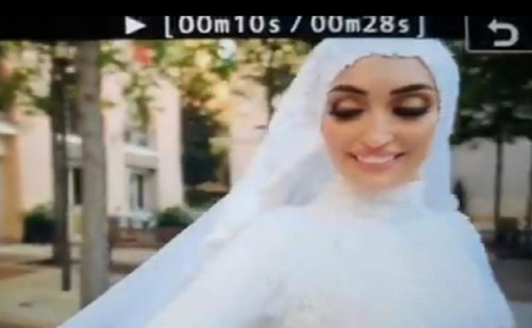 Explosión en Beirut dañó sesión fotográfica de una novia y el video se hizo viral
