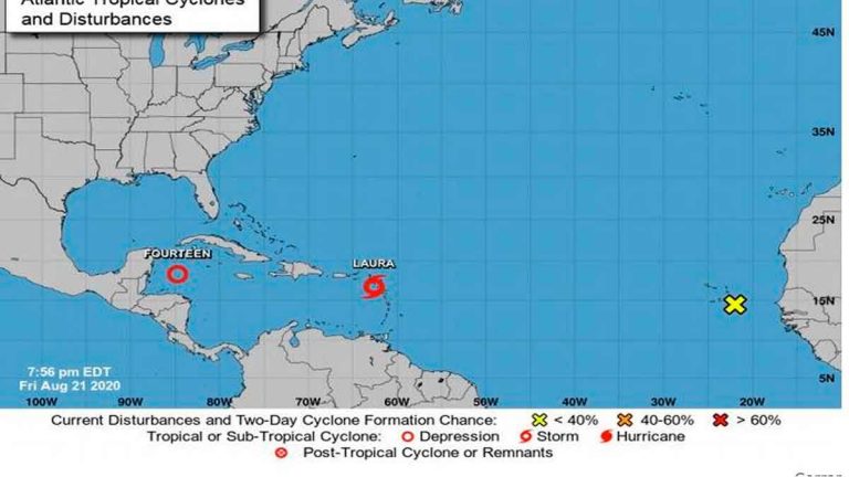 El Caribe en alerta por paso de «Laura» y la depresión «Catorce»
