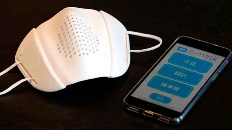 Llega C-Face Smart Mask: La mascarilla inteligente que se conecta al móvil, transcribe y traduce
