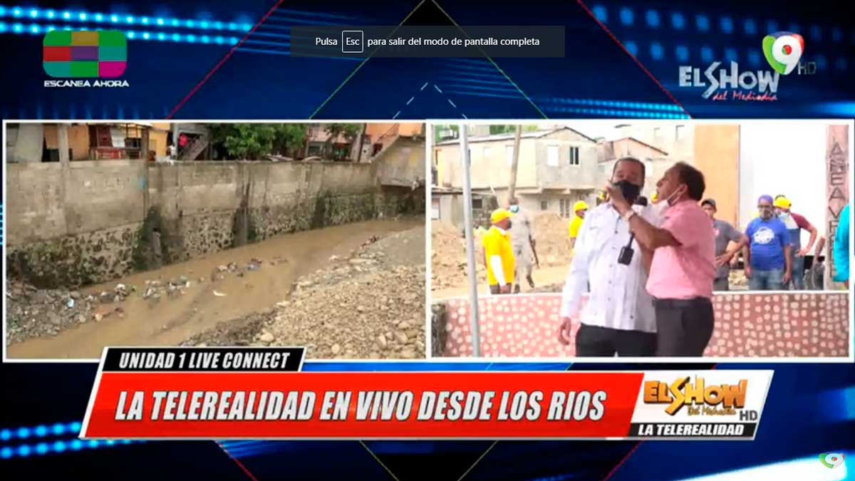 La Telerrealidad mostrando las zonas afectadas al paso de la Tormenta Laura | El Show del Mediodía