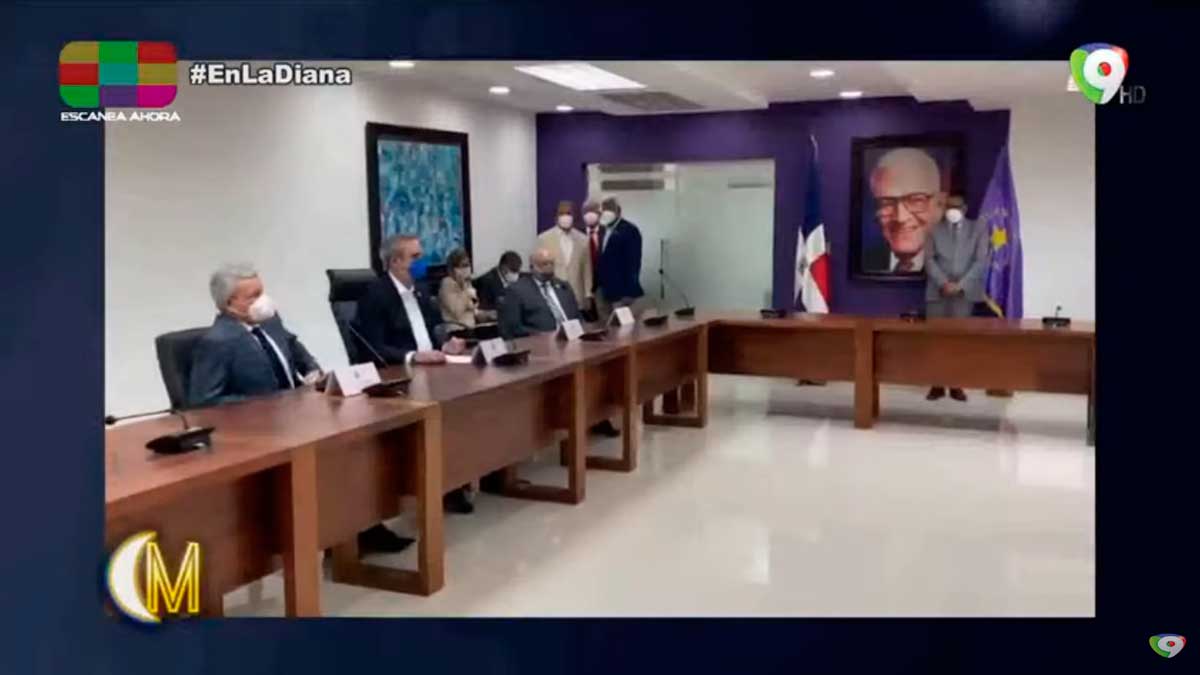 La reunión entre Luis Abinader y Danilo Medina el día de hoy - Esta Noche Mariasela