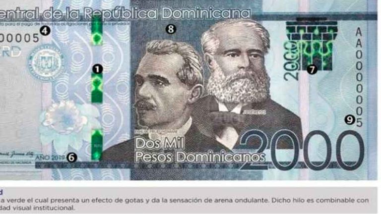 BC: Desde mañana circulará nuevo billete de RD$2,000