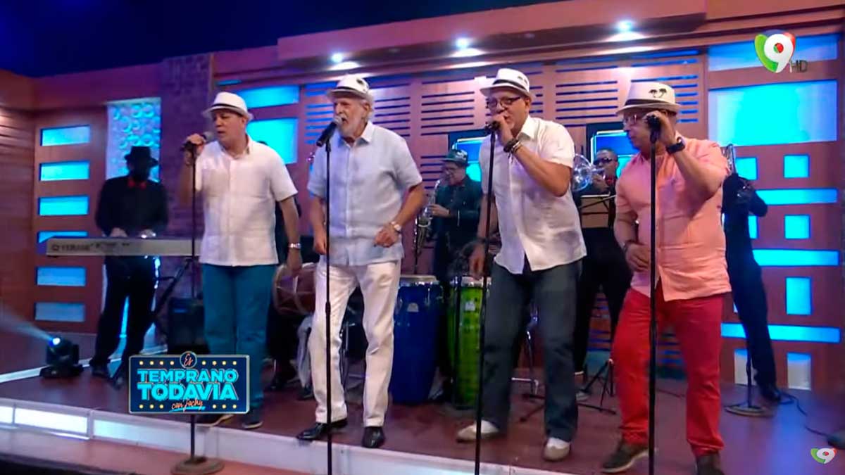 ¡A bailar! Grupo Bonye junto a Jochy Santos en Temprano Todavia