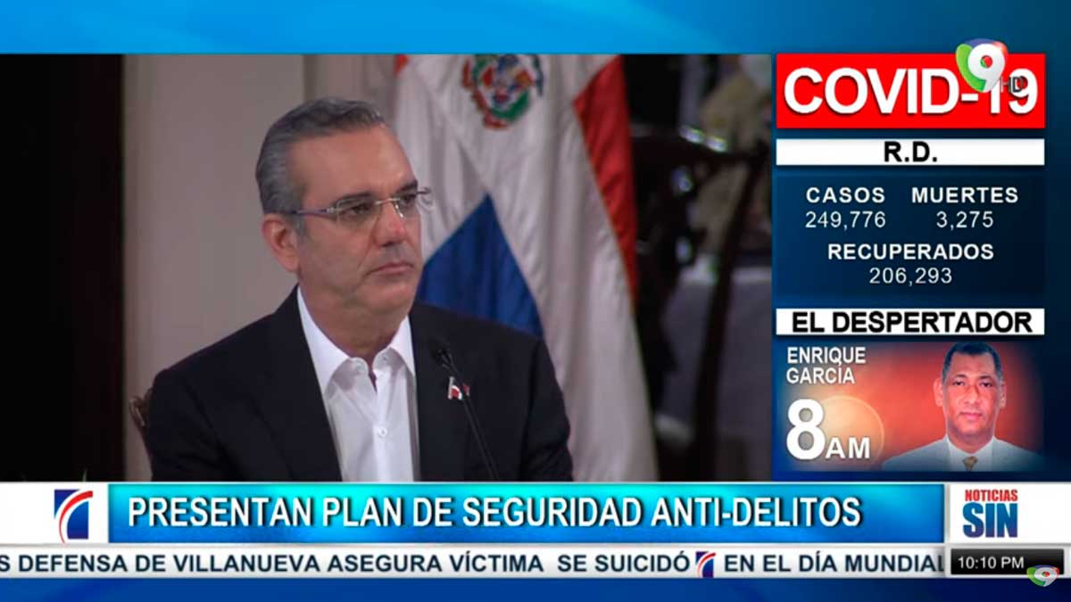 Abinader anuncio plan de seguridad ciudadana