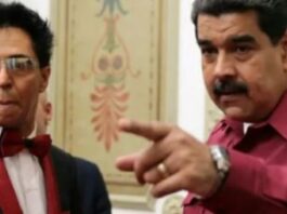 Bonny Cepeda y Nicolás Maduro