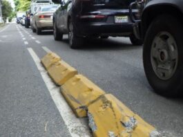 ciclovías en la avenida Bolívar