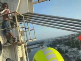 Hombre intenta lanzarse de puente