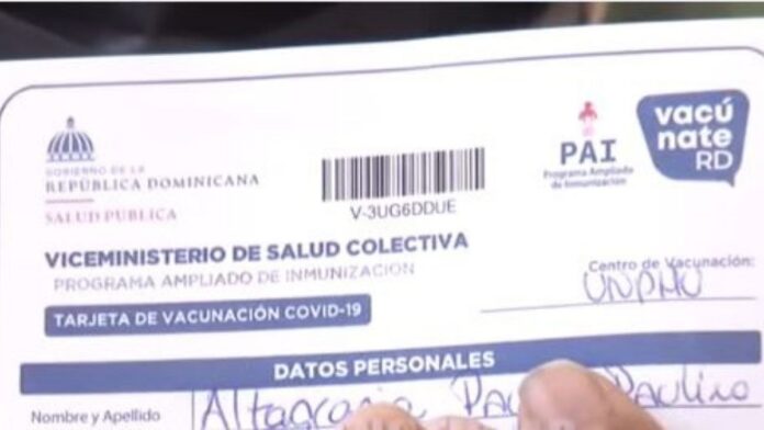 tarjeta de vacunación