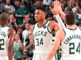 Doble doble de Antetokounmpo la noche de apertura de los Bucks