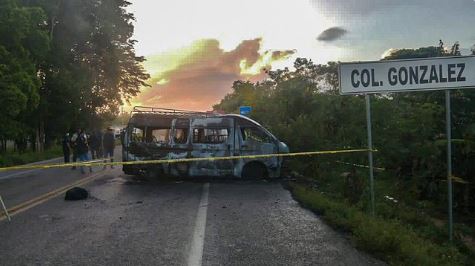 Choque de vehículos en México