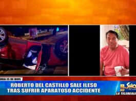 Roberto del Castillo sufre aparatoso accidente de tránsito | El Show del Mediodía