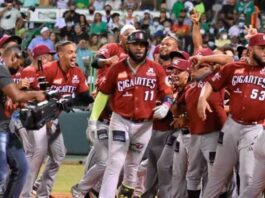 Ozuna vuelve a pegar jonrón y Gigantes dominan serie final 2-1 sobre Estrellas Orientales