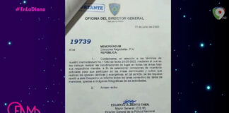 La diana Comunicado de la Policia Nacional