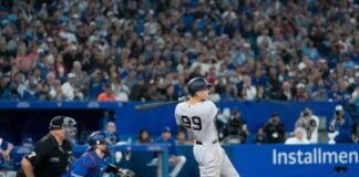 Aaron Judge empató el récord de más HR en una temporada en la Liga Americana