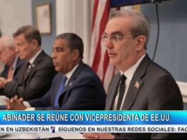 Presidente Luis Abinader se reúne con Vicepresidenta de EEUU