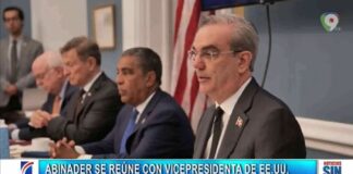 Presidente Luis Abinader se reúne con Vicepresidenta de EEUU